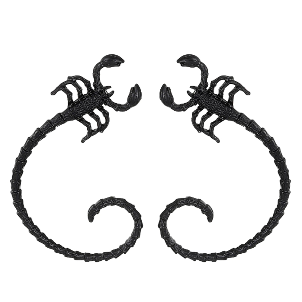Black Scorpion Earrings